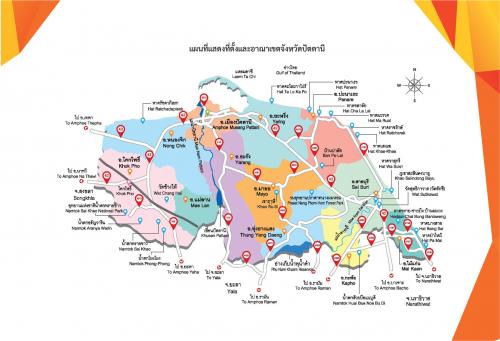 แผนที่จังหวัดปัตตานี